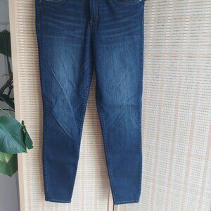 KUT From The Kloth High Rise Cotton Toothpick Skinny Blue Denim Jeans Size 8